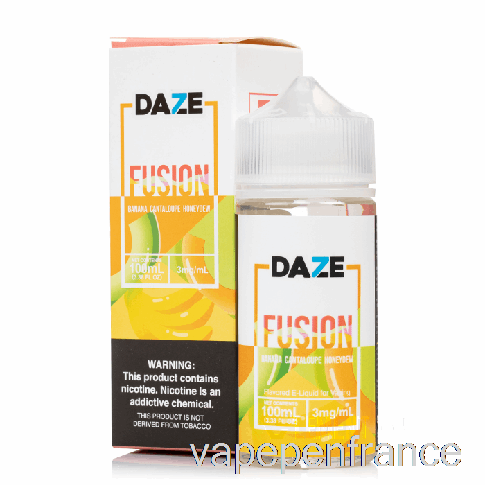 Miellat Banane Cantaloup - 7 Daze Fusion - 100 Ml 0 Mg Stylo Vape